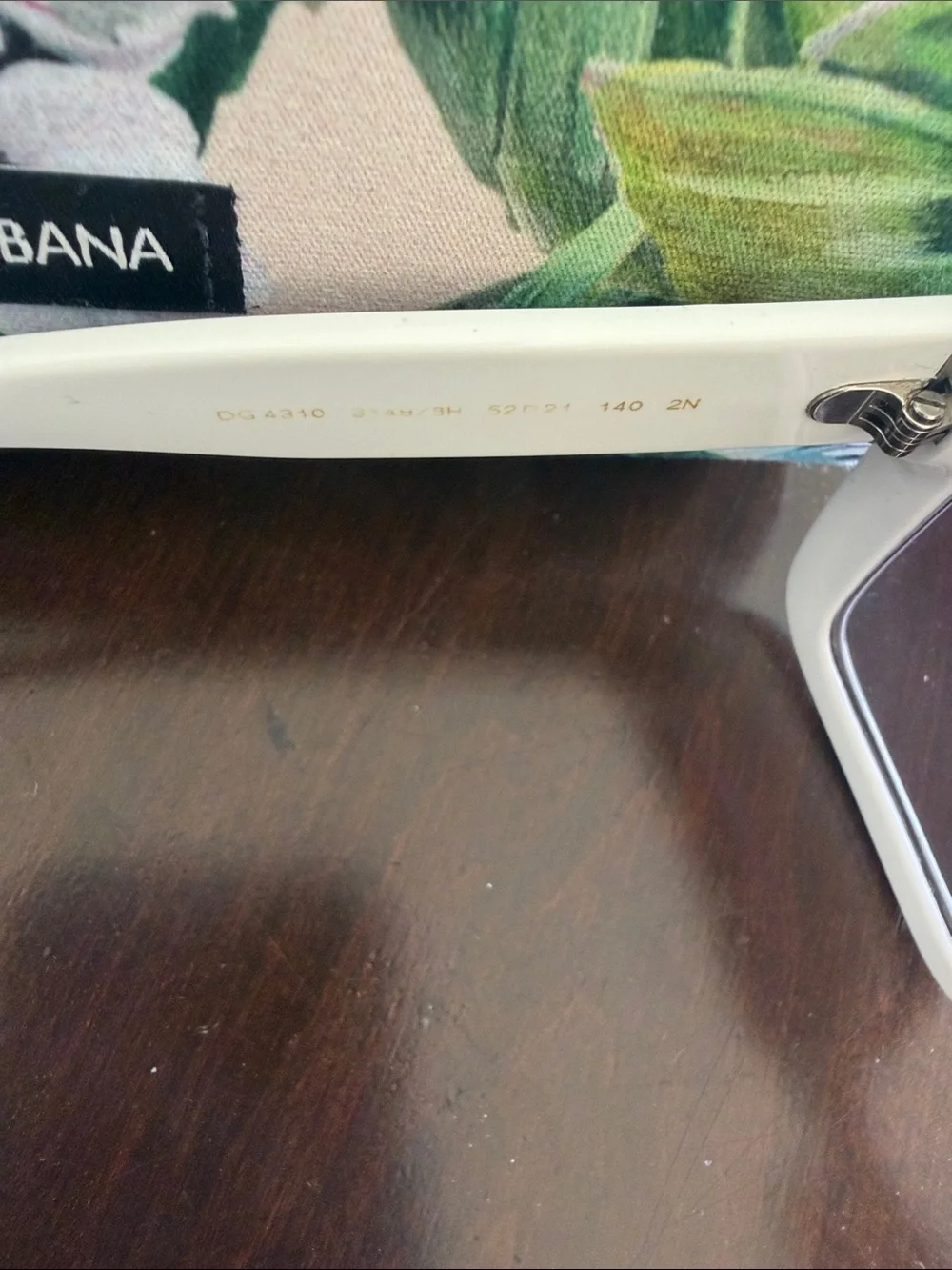 Vintage Dolce & Gabbana Hydrangea Statement Sunglasses - White, Lavender & Green